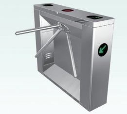 0.2s RS485 ID Card Versatile 304# Stainless Steel Tripod Turnstile Gate for Airport