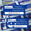 Custom destructible security labels with serials numbers or barcode