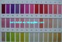 color polyeser satin ribbon, color card , silk fabric for printing labels