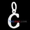 Wholesale vnistar silver plated letter C charms UC258-C