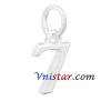 Wholesale silver plated number charms 7 UC285-7