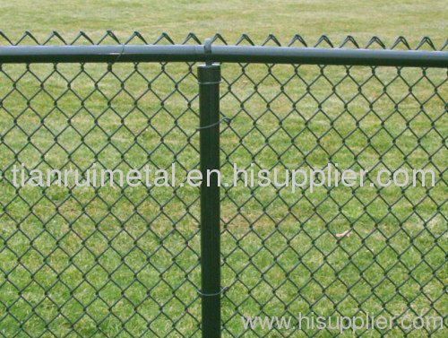 PVC coated chain link wire mesh fence(Anping factory)