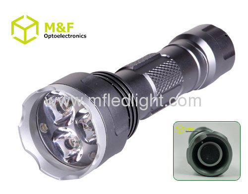 3xCREE Q3 LED high lumens flashlights with rechargeable battery