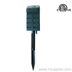US Outdoor Garden Power stake with Mechnical Timer