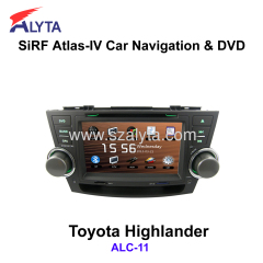 Toyota Highlander navigation dvd SiRF A4 (AtlasⅣ) 8 inch touch screen