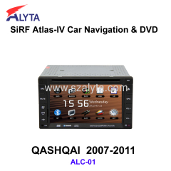 Nissan Livina Tiida Sylphy Qashqai navigation dvd SiRF A4 (AtlasⅣ) 6.2 inch touch screen