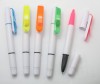 post it highlighter and ball pen with memo sticker