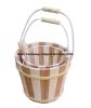 wooden pail with handle