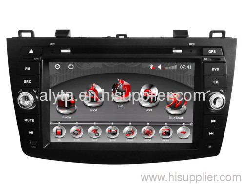 8inch double Mazda3(2010) car dvd player gps canbus bt radio am/fm tuner /RDS ipod/iphone/ipad port HD digital TV