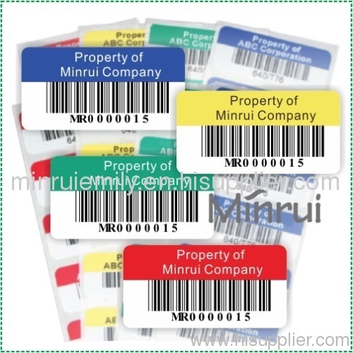 Asset Labels Barcode