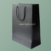 200 gsm Black Art Paper Bag-Shopping bag