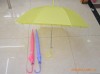 LOOK! 21''*8K pvc fabric metal frame transparent umbrella with plastic handle