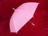 LOOK! 21''*8K pvc fabric metal frame transparent umbrella with plastic handle