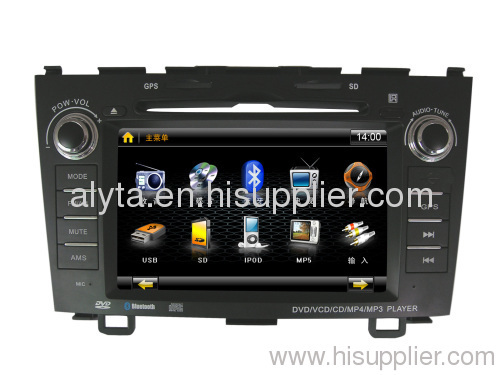 2din 8inch car DVD GPS for HONDA CRV with HD TFT LCD Full touchscreen