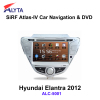 Hyundai Elantra 2012 navigation dvd SiRF A4 (AtlasⅣ) 7 inch touch screen