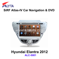 Hyundai Elantra 2012 navigation dvd SiRF A4 (AtlasⅣ) 7 inch touch screen