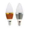 E14 3X1W Power LED Candle Bulb/ Aluminium+PC