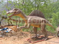 Theme park playground life size dinosaur