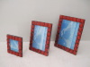 red acrylic photo frame