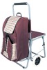 durable climb stair shopping trolley with chair