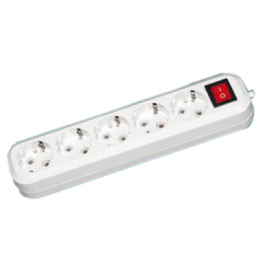 5 way Russia / European extension socket