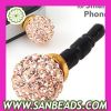 Crystal Earphone Jack Dust Cap Plug for SmartPhone