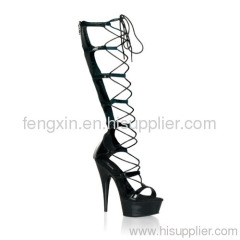 large size new arrival stylish sexy lace-up women sandal boot