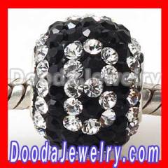 swarovski Crystal beads alphabet letter jewelry charms for bracelets