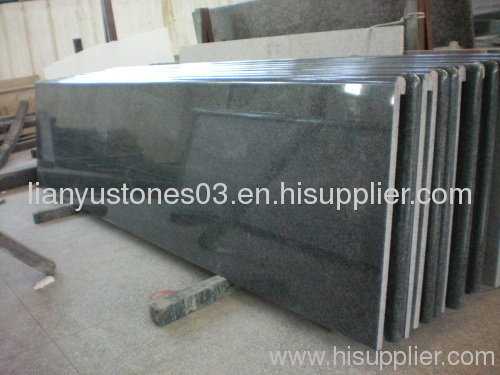 Bullnosed Edge G654 Black Kitchen Granite Countertop for kitchen furniture
