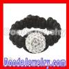 shamballa Style tat Rings With White Crystals