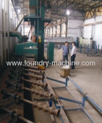Steel pipe outer wall shot blasting machine
