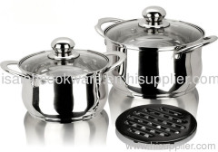 5pcs belly shape cookware set