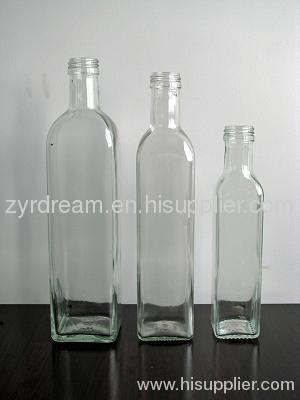 Clear Olive Oil Glass Bottle