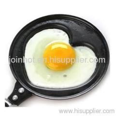 heart shape carbon steel non-stick coating mini DIY frying pan