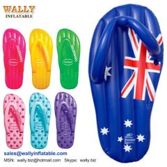 Aussie flag inflatable thong, large giant inflatable thong mattress, inflatable slipper mattress