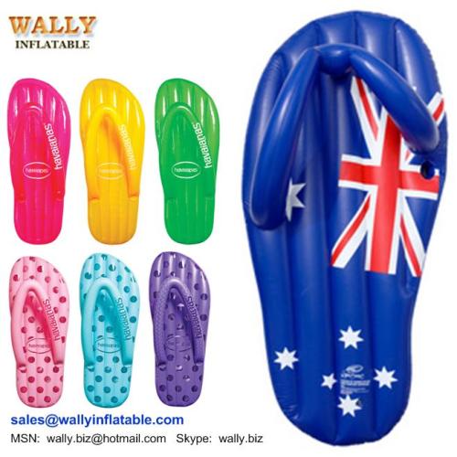 Aussie flag inflatable thong, large giant inflatable thong mattress, inflatable slipper mattress