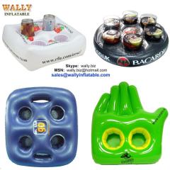 inflatable holder, inflatable cup holder, inflatable drink holder, Inflatable beer holder, inflatable beverage holder