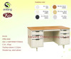 high quality wooden top steel cabinet table