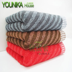 cotton dark solid color strip hotel towel