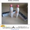 Hot sale advertising umbrella / Printing with flower wine bottle umbrella