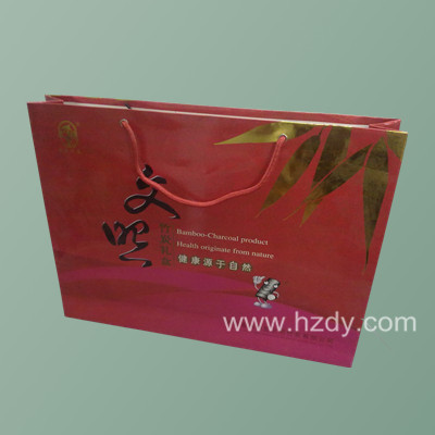 coated paper bag with hot-stamping