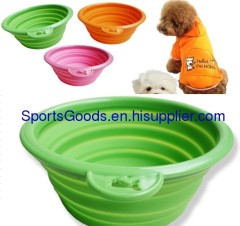 2012 newest design folding pet bowl