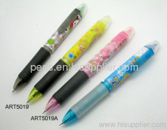 3 color ball pen with heat transfer in gift box ART5019A