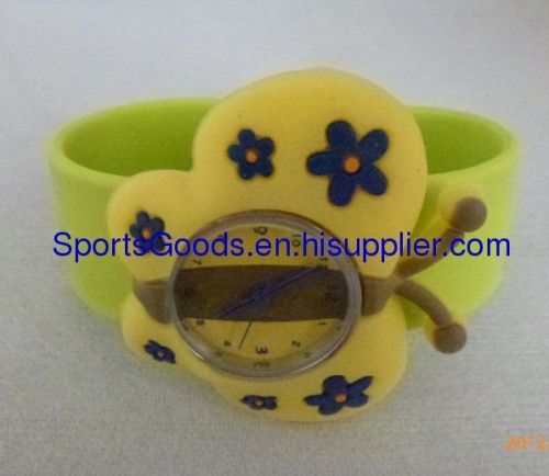 2012 developed Fashion Silicone animal slap watch