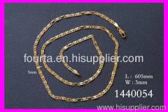 Gold plated chain necklace 1440054