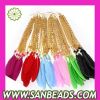 Fashion jewelry Long Colorful feather earring 2012 newest design