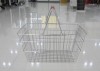 Deluxe metal wire shopping basket