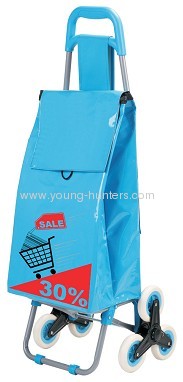 gift pvc fabric folding shopping trolley bag