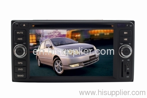 6.2inch 2din Car DVD GPS Navigation Toyota Universal USB SD MP3 MP4 VCD SD Bluetooth DVB-T Radio TV HD LCD Touchscreen