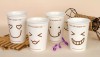 White Smiling Face New Bone China Ceramic Mug